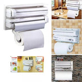 Wall Mount Tissue Paper Dispenser - Triple Paper Roll Dispenser Towel Holder ValueKartPk