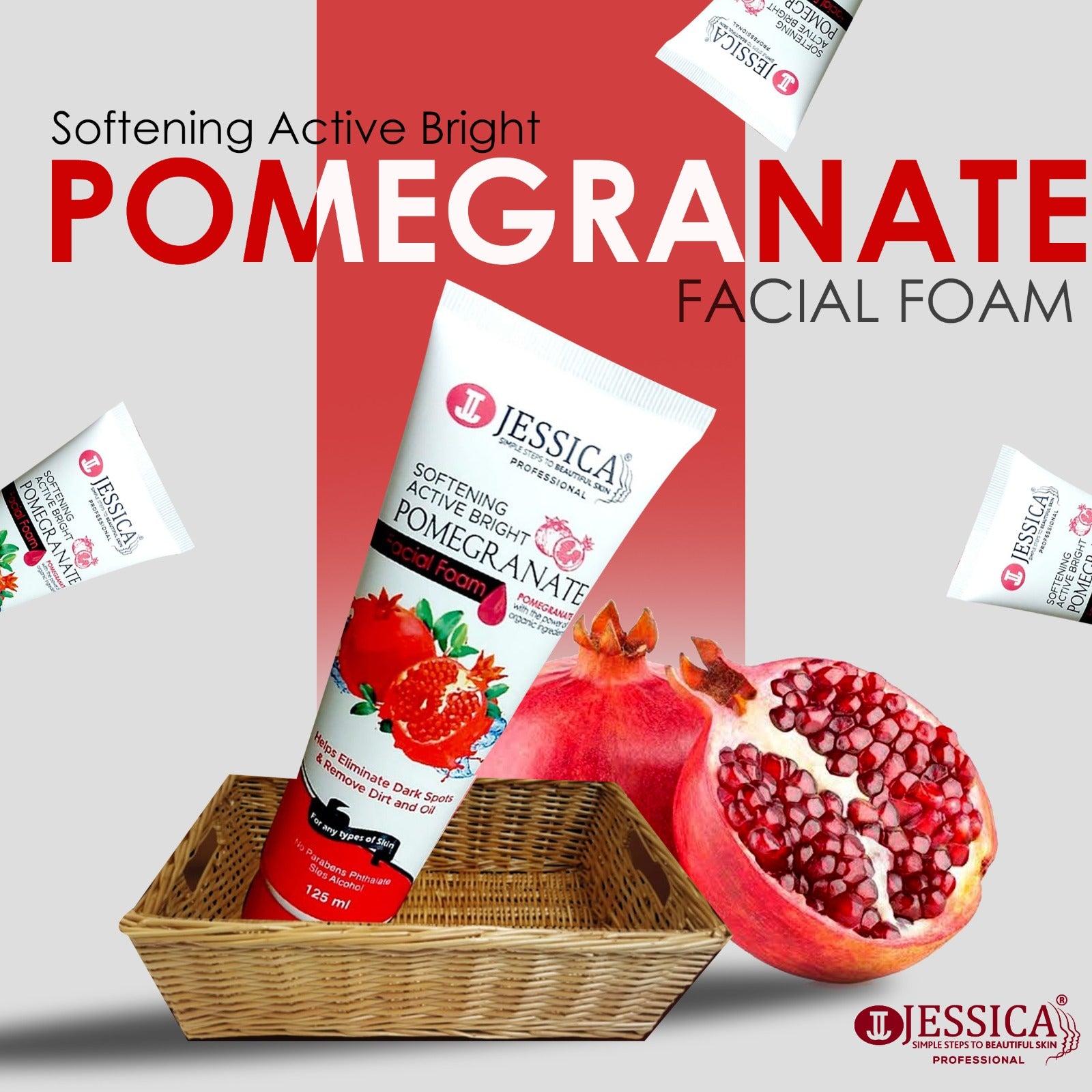 Jessica Softening Active Bright Pomegranate Face Wash ValueKartPk