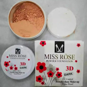 Miss Rose – Foundation Base Loose Powder 3d – Oil Control Waterproof ValueKartPk