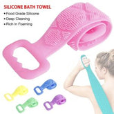 Double Side Bath Towel Scrubber (random Color) ValueKartPk