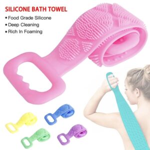 Double Side Bath Towel Scrubber (random Color) ValueKartPk