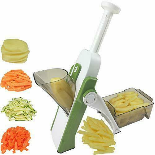 4 In 1 Vegetable Cutter Chopper Adjustable Multi-function Drum Cutter Vertical Vegetable Cutter Kitchen Shredder Grater Artifact (random color) ValueKartPk