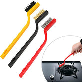 Gas Stove Cleaning Wire Brush Kitchen Tool Metal Fiber Brush – Set of 3 Brush ValueKartPk