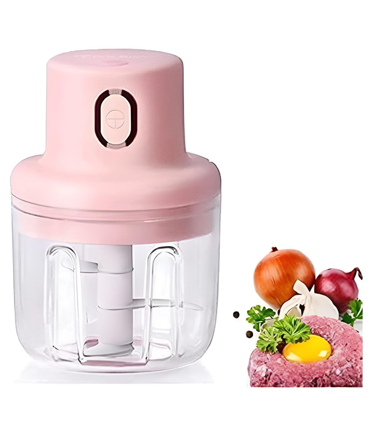 (100ml)  Single Bowl Electric Mini Grinder Food Chopper (Random Color) ValueKartPk