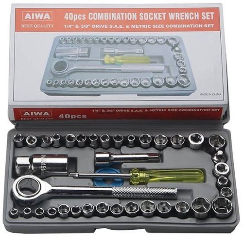 40 Pcs Combination Socket Wrench Set ValueKartPk