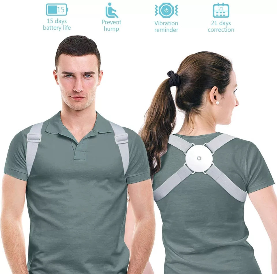 Adjustable Spine Back Support Posture Sensor Belt chargeable ValueKartPk