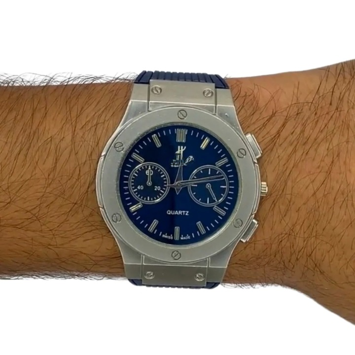 Positif Mens hublot watch | Fashion Business Mens Quartz Wrist Watch ValueKartPk