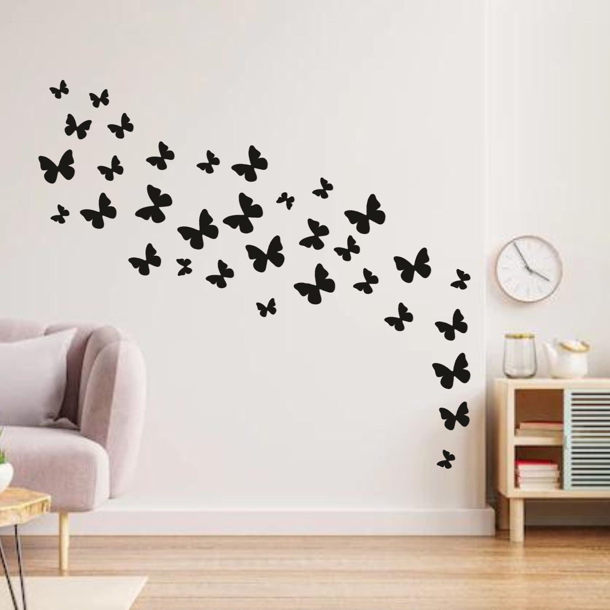 Wall Art 30 Butterfly Wooden, Decoration for Home ValueKartPk