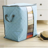 New Waterproof Home Storage Foldable Bag Oxford Cloth Bedding Suits Pillows Organizer Zipper Bag (Random Color) ValueKartPk