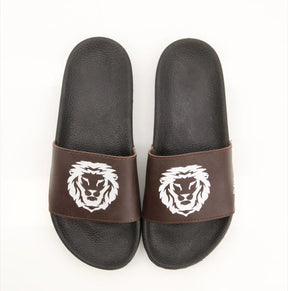 Comfortable Lion Printed Slippers Flip Flop for New Sole Slide 1403-lion for boys &amp; Mens ValueKartPk