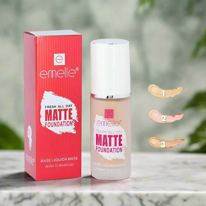 Emelie Liquid Matte Foundation 40ml ValueKartPk