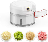 Mini Powerful Meat Grinder Hand-power Food Chopper Mincer Mixer Blender Chop Meat Fruit Vegetable Nuts Shredder ValueKartPk