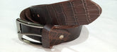 Crocodile Brown Leather Belt ValueKartPk