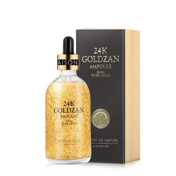 24k Goldzan Ampoule Whitening Serum Nourish The Skin, Soft, Moisturized 100ml ValueKartPk