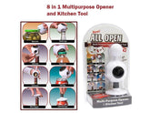 All Open 8 in 1 Multi-purpose Opener &amp; Kitchen Tool | Destapador Multiusos 8-en-1 Destapa todo. ValueKartPk