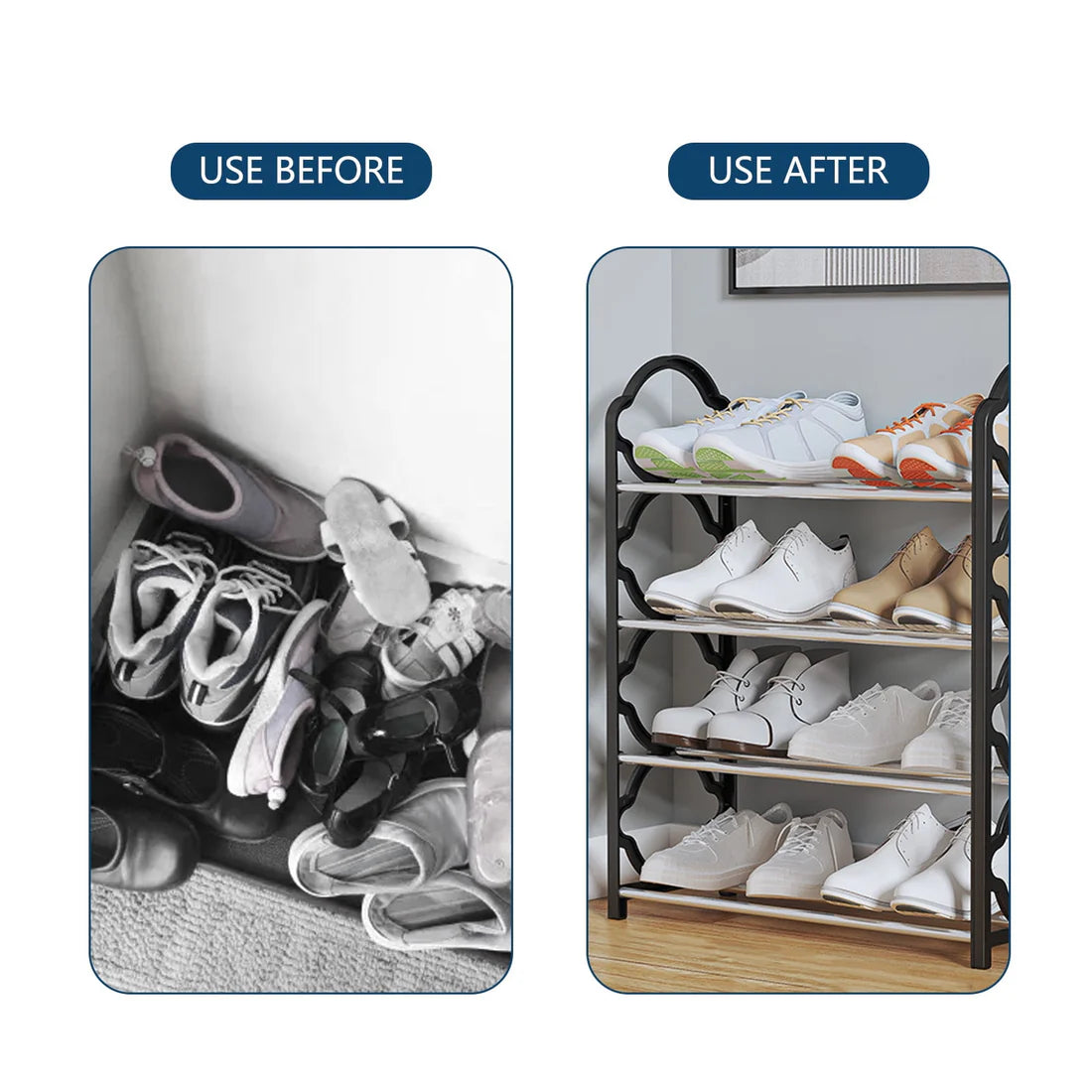 Non-Breakable Floor Standing Shoes Rack ValueKartPk