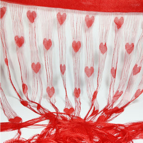 Red Heart Wire String Blinds Curtain ValueKartPk