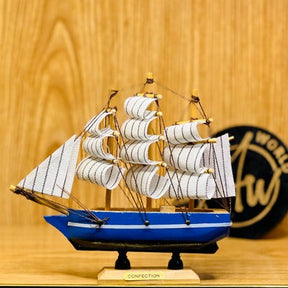 Wooden Sailing Boats Ship Model | Handcrafted Boat Home Decoration ValueKartPk