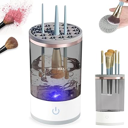 3 In 1 Electric Makeup Brush Cleaner | Automatic Make Up Brush Holder Cleaner Machine ValueKartPk