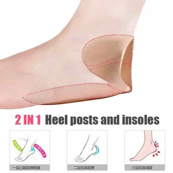 T shape high heel grip for foot support | Heel Cushion Pads T Shape Heel Sticker Tape Arch Support Insoles High Heeled Shoes Patches Foot Care Protector ValueKartPk