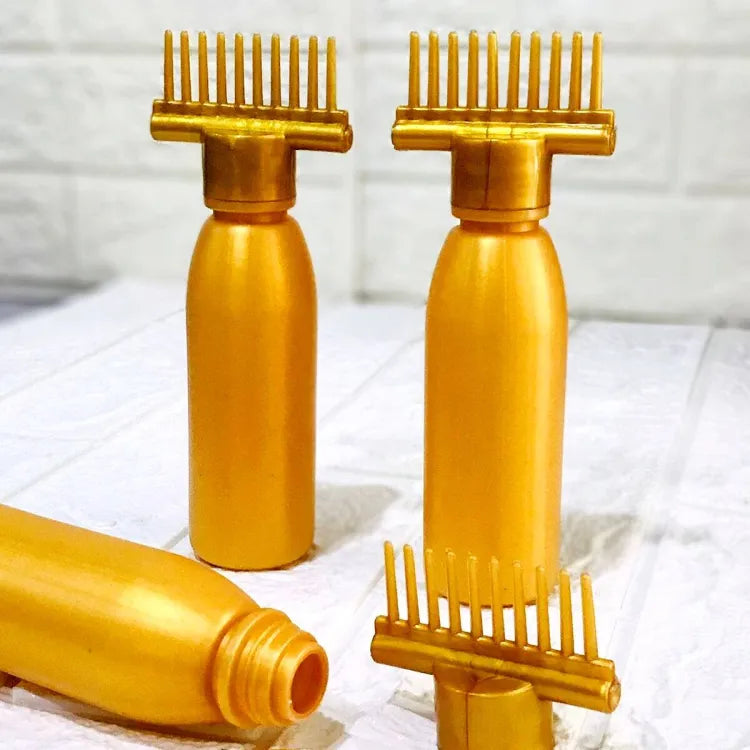 Hair Oil Applicator Bottle, Root oiling Comb bottle for Hair Coloring, Shampoo, Oiling, Dye, and Scalp Treatment for home &amp; commercial (Empty Bottle) ValueKartPk