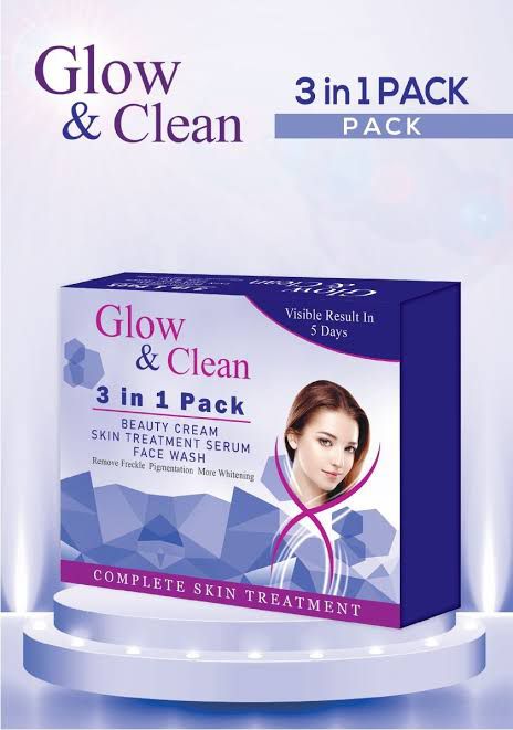 Glow and clean 3 in1 skin treatment kit ValueKartPk