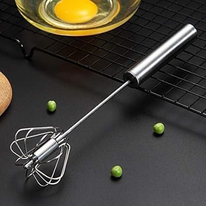 Hand Pressure Semi-automatic Egg Beater  Kitchen Accessories Tools Self Turning Cream Utensils Whisk Manual Mixer ValueKartPk