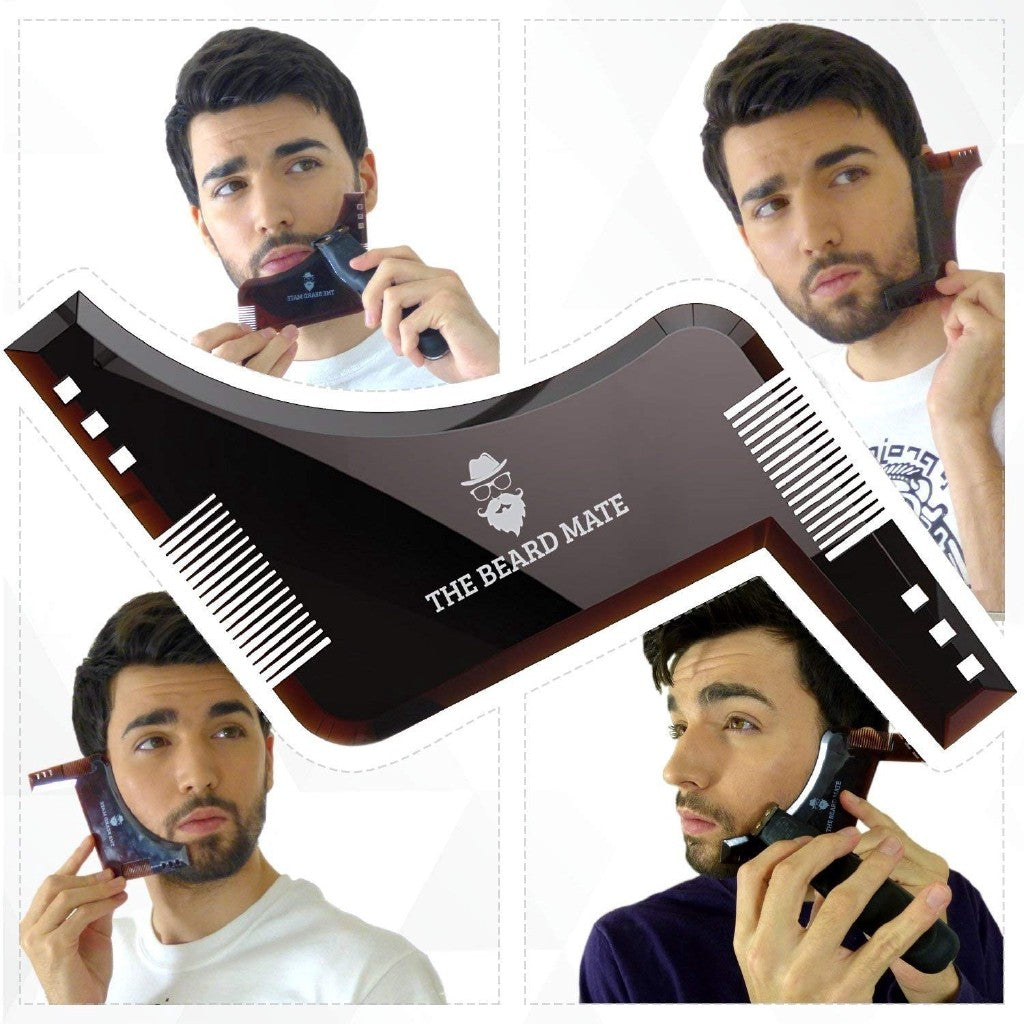 Men Double Sided Beard Shaping Comb | Beard L Shaped Trimmed Comb for Beard Styling ValueKartPk