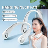 Mini Neck Portable No Bladeless Hanging Neck Rechargeable Air Cooler Mini Summer Sport Fan (Random Colors) ValueKartPk