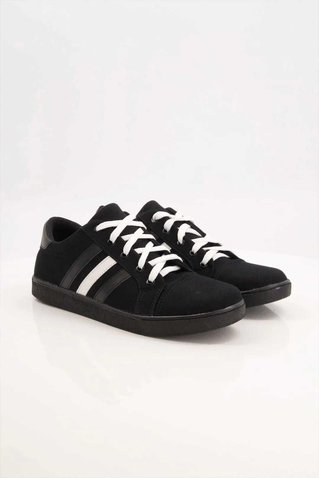 Black Camel Stripes Sneakers – 555   ( (555) - Sneakers - 39-44) ValueKartPk