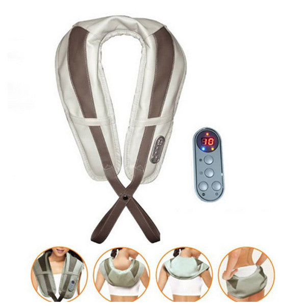 Hot Sale Neck Massager Portable Electric Knocks Cervical Massage Shawls Pain Neck and Shoulder Multi-function Tapping Massager ValueKartPk