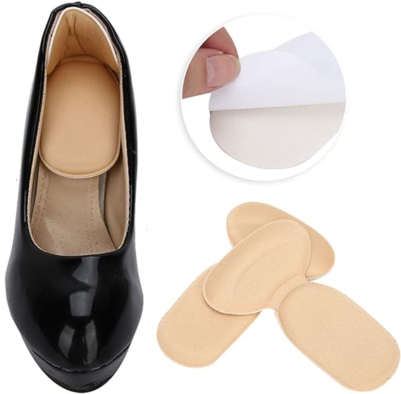 T shape high heel grip for foot support | Heel Cushion Pads T Shape Heel Sticker Tape Arch Support Insoles High Heeled Shoes Patches Foot Care Protector ValueKartPk