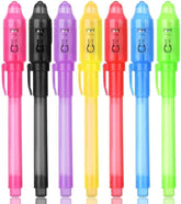 Secret Message Pen Invisible Colorless Ink or Spy Magic Pen with Uv Light  (Set of 6) ValueKartPk