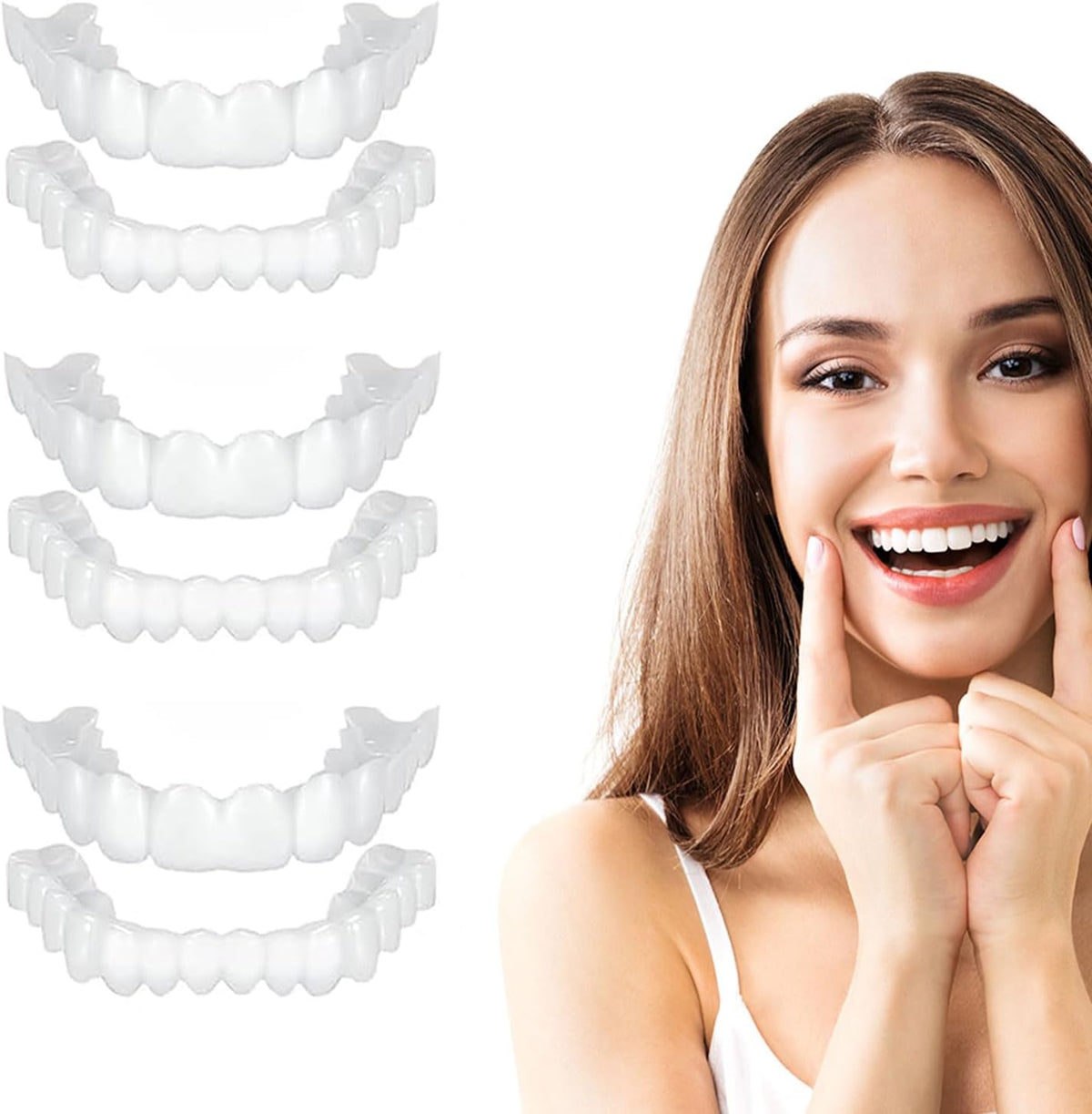 Snap-On smile for Beautiful Smiles Temporary Comfort Fit Whitening Instant Transformation for Men &amp; Women ValueKartPk