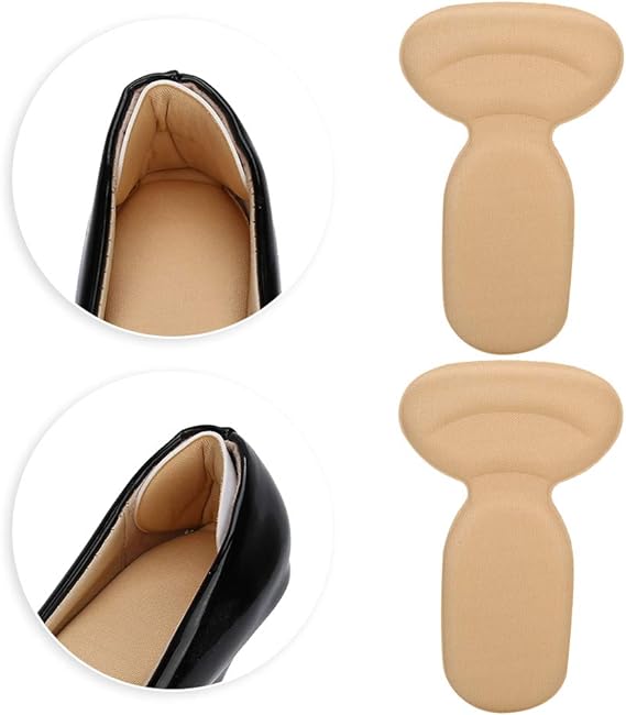 T shape high heel grip for foot support | Heel Cushion Pads T Shape Heel Sticker Tape Arch Support Insoles High Heeled Shoes Patches Foot Care Protector ValueKartPk