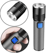 K31 USB Rechargeable LED Flash Light Flashlight ValueKartPk