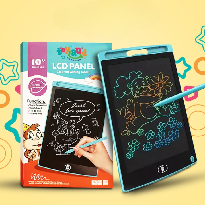 10 inch Writing Pad LCD Tablet For Kids  (random color ) ValueKartPk