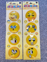 SMILY STICKERS DIFFERENT EMOJIS IN ONE PACKETS CUTE EMOJI SMILY STICKER FOR KIDS  USE FOR DECORATION OR HOME-DECOR (pack of 8 pcs ) ValueKartPk