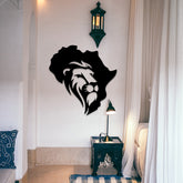 Wall Art African Lion Wooden Home Decor ValueKartPk