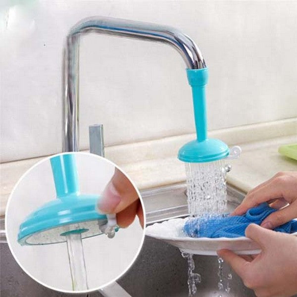 Silicone Kitchen Shower Splash Faucet Water-saving Filter Shower Water Rotating Spray Regulator(Random color) ValueKartPk