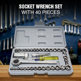 40pcs Aiwa Socket Wrench  Tool Kit &amp; Screwdriver And Socket Set ValueKartPk