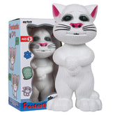 Electronic Pet Talking Toy Cat for Kids | Best Musical Toy with More Features | Best Gift for Kids | White Color, 3xAA Battery (Not Included) ValueKartPk