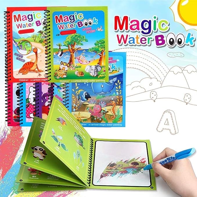 Magic Water Coloring Book for Kids. (Random Colour) ValueKartPk