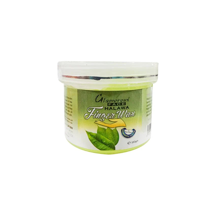 (Chlorophyll)  Glamorous Face Halawa Finger Wax 150 Gm ValueKartPk