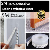 Door Bottom Sealing Silicone Draft Stopper Adhesive Threshold rubber Self-adhesive Doors soundproofing Tool - ValueKartPk