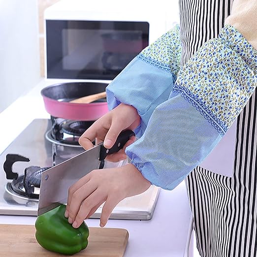 Kitchen Sleeve Cover Waterproof Arm Sleeves Kitchen Dustproof Arm Sleeves Used, for Family (random color ) ValueKartPk