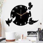 3D Wooden Bird Wall Clock ValueKartPk