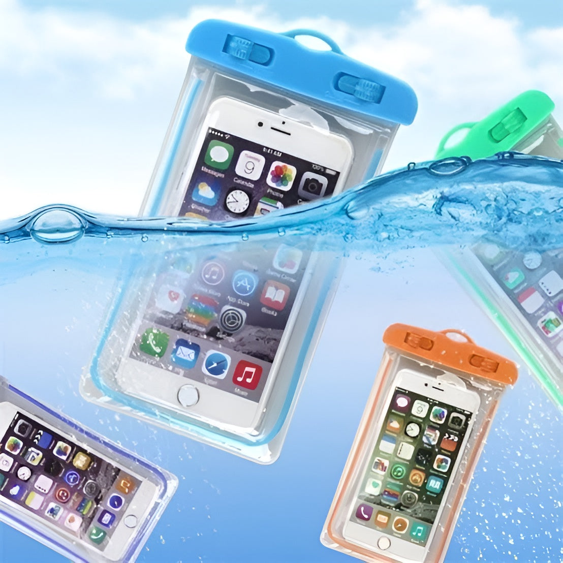 Universal Water Proof Mobile Pouch - Random color ValueKartPk