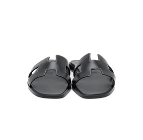 H-style flat Sandal for girls Womens - Black ValueKartPk