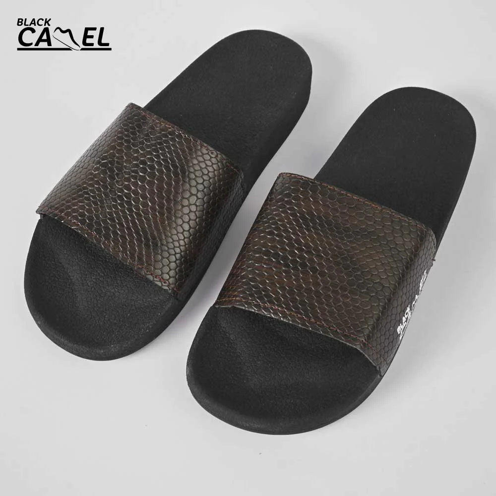 Black Camel Cobra texture slide (Cimahi - Brown/White 39-44) ValueKartPk